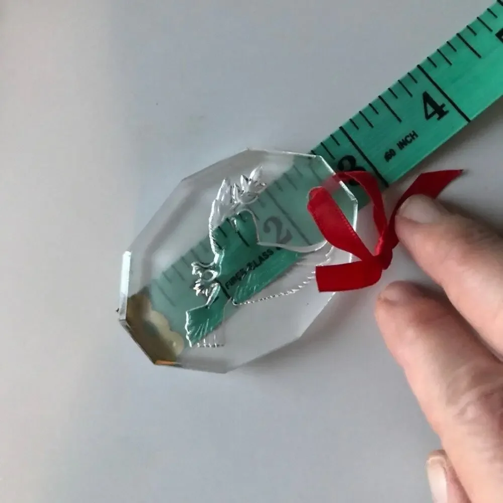 VTG Crystal Brands of Ireland Crystal Christmas Ornament - Dove of Peace